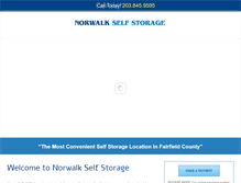 Tablet Screenshot of norwalkselfstorage.com